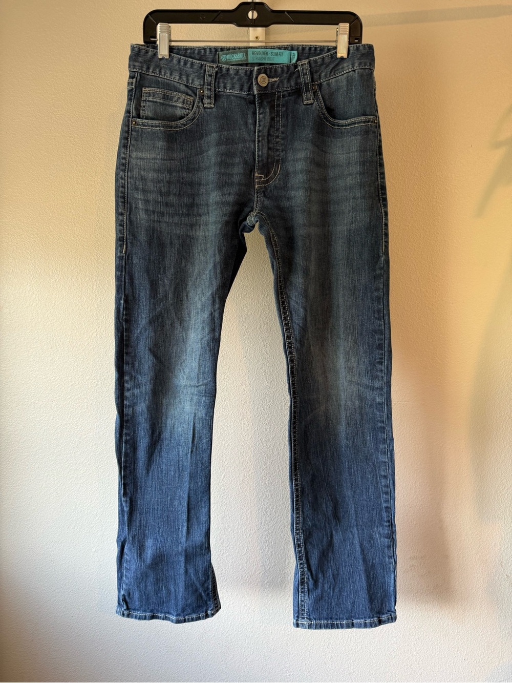 Rock & Roll Men's Dark Blue Straight Fit Jeans